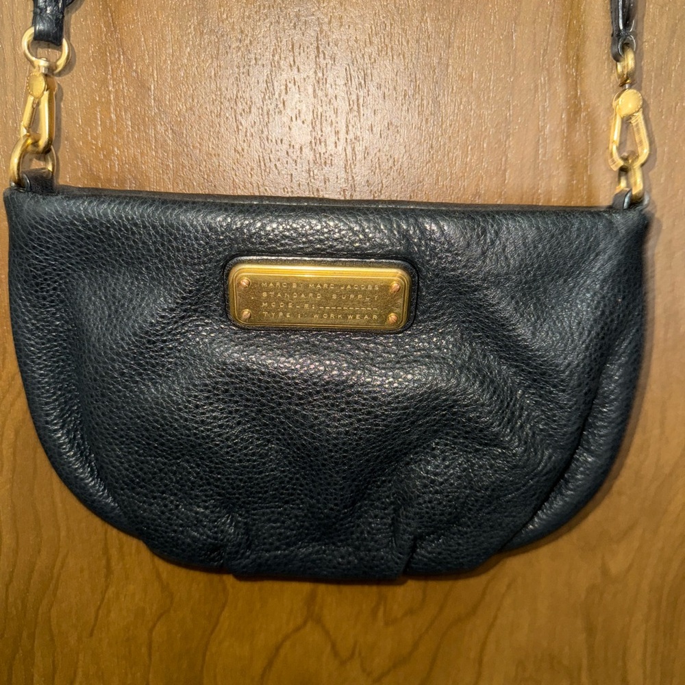 Marc Jacob’s Black Crossbody Bag with Pebbled Leather
